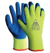 Winter-/Montagehandschuh Snow Master, Latex, neon-gelb/blau, Gr&ouml;&szlig;e 10 / XL