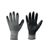 Arbeitshandschuhe AKRON, Polyurethan, schwarz/grau, Größe 9 / L