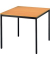 Konferenztisch V-Serie, 72cm (H), 80x80cm (BxT), 2 Personen, quadratisch, buche / schwarz