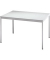 Konferenztisch ohne VVS12/5, 72cm (H), 120x80cm (BxT), 4 Personen, rechteckig, lichtgrau / lichtgrau