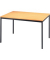 Konferenztisch ohne VVS12/6, 72cm (H), 120x80cm (BxT), 4 Personen, rechteckig, buche / schwarz