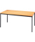 Konferenztisch ohne VVS16/6, 72cm (H), 160x80cm (BxT), 6 Personen, rechteckig, buche / schwarz
