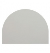 Tischplatte VKA, 60x80cm (BxT), Halbkreis (rund), grau, 25mm