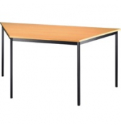 Konferenztisch VVS, 72cm (H), 6 Personen, Trapezform, buche / schwarz