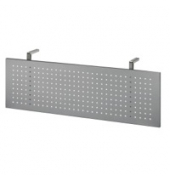 Sichtschutz SI12-S, 115 x 35cm, silber Schreibtisch-Sichtschutz