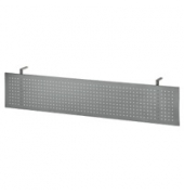 Sichtschutz SI18-S, 175 x 35cm, silber Schreibtisch-Sichtschutz