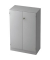 Aktenschrank V6 V6550/5/5/SG, abschlie&szlig;bar, 3 OH, grau, 80x127x42cm (BxHxT)