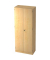Garderobenschrank V6200/3/3/SG, Holz, 1 Abteil mit 1 Fach, abschlie&szlig;bar (Schloss separat erh&auml;ltlich), 80x200cm (BxH), ahorn