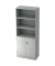 Regalschrank Solid V6770/W/W/SG 5OH weiß/weiß