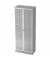Hammerbacher Glastürenschrank Solid V6100GWSSG 80x42x200,4cm grau
