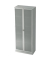 Hammerbacher Glastürenschrank Solid V6100GWSSG 80x42x200,4cm weiß