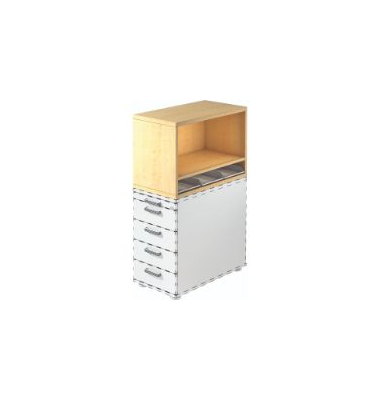 Standcontainer VSCA1/3 VSCA, ahorn, Spanplatte, melaminbeschichtet