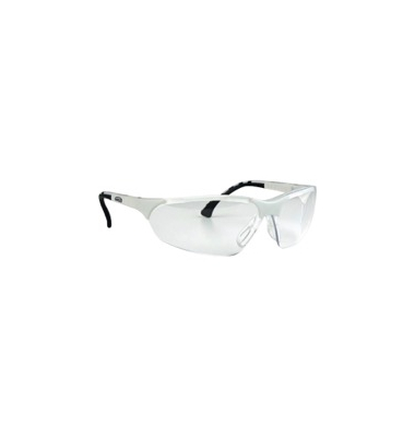 Schutzbrille, 9388105, wei&szlig;/schwarz, schmal
