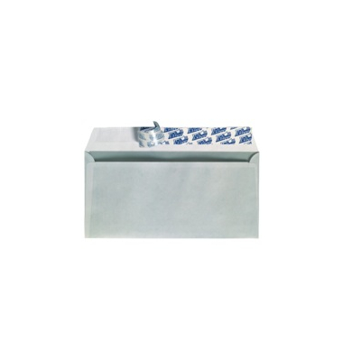 Briefumschlag ID1365061, 125x235mm, mit Fenster, haftklebend, 80g, weiß