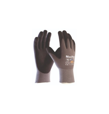 Arbeitshandschuhe MaxiFlex Ultimate AD-APT, Nitril-Mikroschaum, schwarz/grau, Größe 7 / S