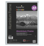 Bilderrahmen Superior ALA4-SV, für DIN A4, aluminum