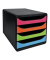 Schubladenbox Exacompta 310498D, 4 Schubladen, A4+, sortiert