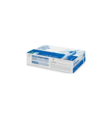 Einweghandschuhe AMABILIA PRO, Nitril, lebensmittelecht, blau, Größe 7 / S,
