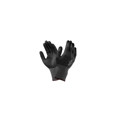 Arbeitshandschuhe HyFlex, Nitrilschaum, schwarz/grau, Gr&ouml;&szlig;e 7 / S