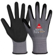 Montagehandschuhe Padua Pro+, Micro-Nitrilschaum, schwarz/grau, Größe 9 / L