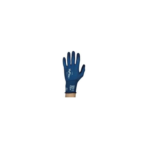 12 Stück Ansell Arbeitshandschuhe HyFlex, Nitrilschaum, schwarz/grau, Größe 7 / S 0076490478565 Ansell