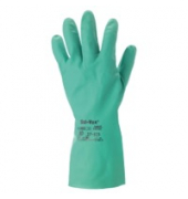 Chemikalienschutzhandschuhe AlphaTec Solvex, Nitril, grün, Größe 7 / S