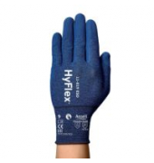 Arbeitshandschuhe HyFlex, Nitrilschaum, blau/blau, Größe 8 / M
