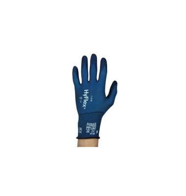 Arbeitshandschuhe HyFlex, Nitrilschaum, schwarz/grau, Größe 9 / L
