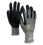 Arbeitshandschuhe Recycle Supreme 16601, Nitrilschaum, grau/schwarz, Größe 10 / XL