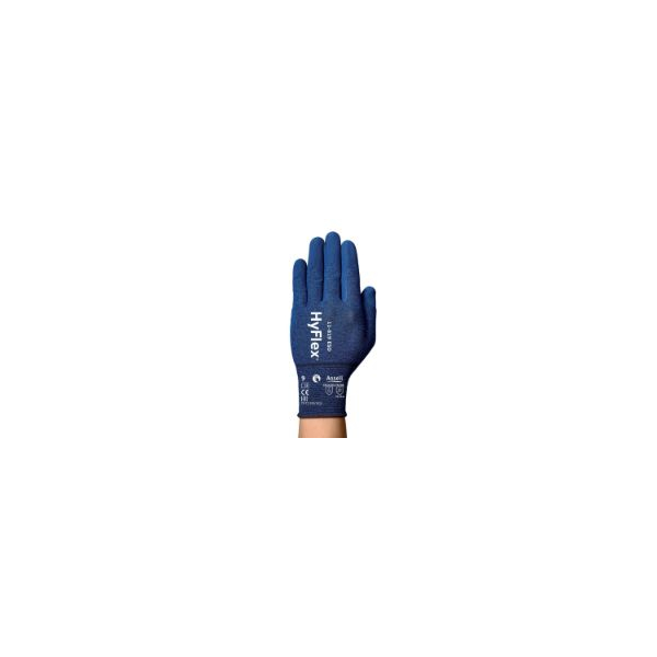 12 Stück Ansell Arbeitshandschuhe HyFlex, Nitrilschaum, blau/blau, Größe 10 / XL 0076490613877 Ansell