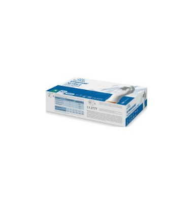Einweghandschuhe AMABILIA PRO, Nitril, lebensmittelecht, weiß, Größe 7 / S,