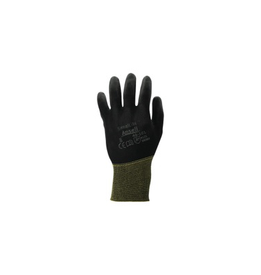 Arbeitshandschuhe HyFlex, Polyurethan, schwarz, Größe 10 / XL