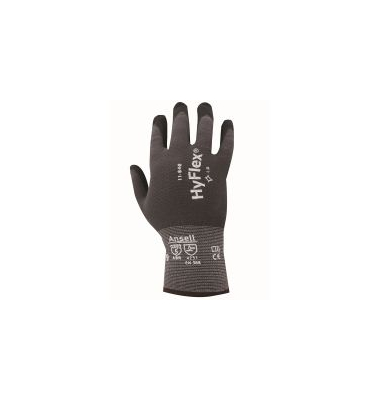 Arbeitshandschuhe HyFlex, Nitrilschaum, schwarz/grau, Gr&ouml;&szlig;e 9 / L