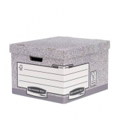 Archivbox Bankers Box System 01810-FFEU, grau/weiß, Karton