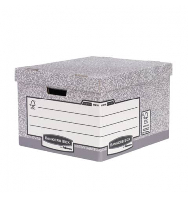 Fastfold-Ablagebox groß grau/weiß 380x287x430