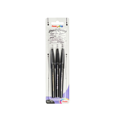 Faserschreiber Brush Sign Pen, shadow EDITION, Schreibfarbe: 3er sortiert