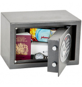 Tresor SS0801E Vela Home & Office 10 L 6,5kg graphitgrau mit Elektronikschloss Stahl
