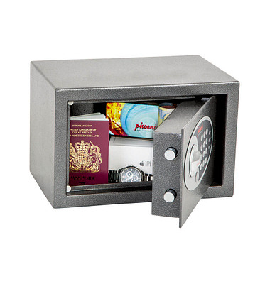 Tresor SS0801E Vela Home & Office 10 L 6,5kg graphitgrau mit Elektronikschloss Stahl