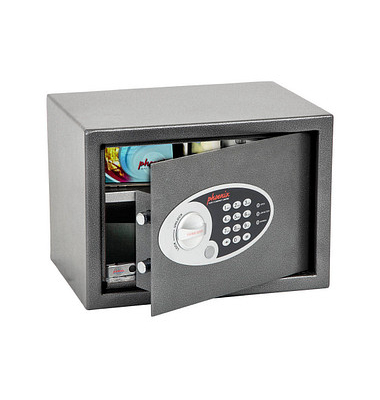 Tresor SS0802E Vela Home & Office 17 l 9kg graphitgrau mit Elektronikschloss Stahl