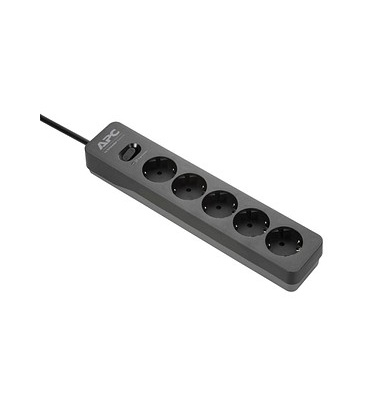 APC PME5B-GR 5-fach Steckdosenleiste mit Überspannungsschutz 1,5 m schwarz