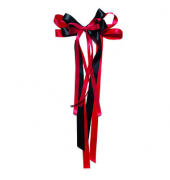 Geschenk-Schleifen für Schultüten glatt rot, schwarz