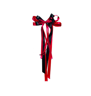 Nestler Tradition in Emotion Geschenk-Schleifen für Schultüten glatt rot, schwarz