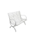 Garden Pleasure Gartenbank Tambora 950466 weiß Metall 104,0 cm