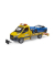 bruder MB Sprinter Autotransporter mit Light & Sound Modul und bruder Roadster 02675 Spielzeugauto