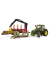 bruder John Deere 7R 350 mit Rückeanhänger und 4 Baumstämmen 03154 Spielzeugauto