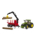 bruder John Deere 7R 350 mit Rückeanhänger und 4 Baumstämmen 03154 Spielzeugauto
