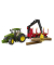 bruder John Deere 7R 350 mit Rückeanhänger und 4 Baumstämmen 03154 Spielzeugauto