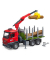 bruder MB Arocs Holztransport LKW mit Ladekran, Greifer und 3 Baumstämmen 03669 Spielzeugauto