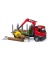 bruder MB Arocs Holztransport LKW mit Ladekran, Greifer und 3 Baumstämmen 03669 Spielzeugauto
