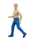 bruder bworld 60408 Frau mit hellem Hauttyp und blauer Hose Spielfigur
